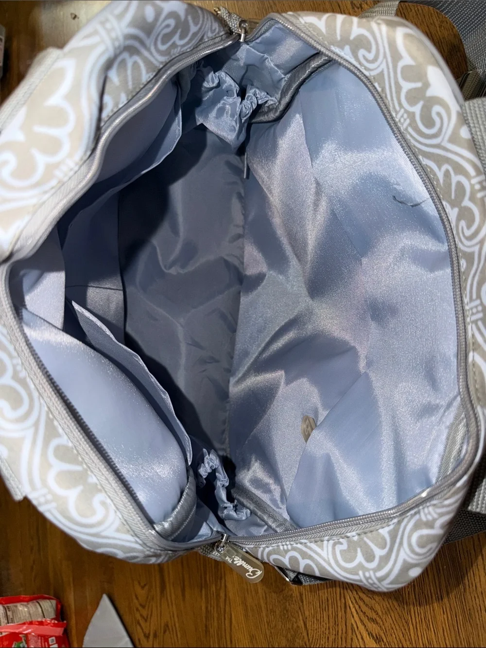 Bumble Brittany Diaper Bag Blue Filigree